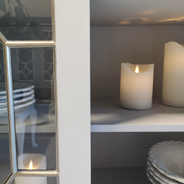 Not For Sale - Commissioned Crisp White cabinet in Vintro Crystal No Seal