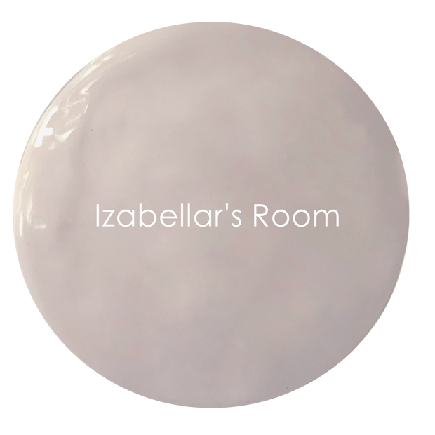 Izabellars Room chalk paint swatch – warm taupe grey
