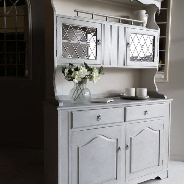 Not For Sale - Commissioned Hutch Dresser in Vintro Chalk Paint with a silver lustre