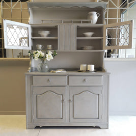 Not For Sale - Commissioned Hutch Dresser in Vintro Chalk Paint with a silver lustre