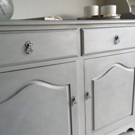 Not For Sale - Commissioned Hutch Dresser in Vintro Chalk Paint with a silver lustre