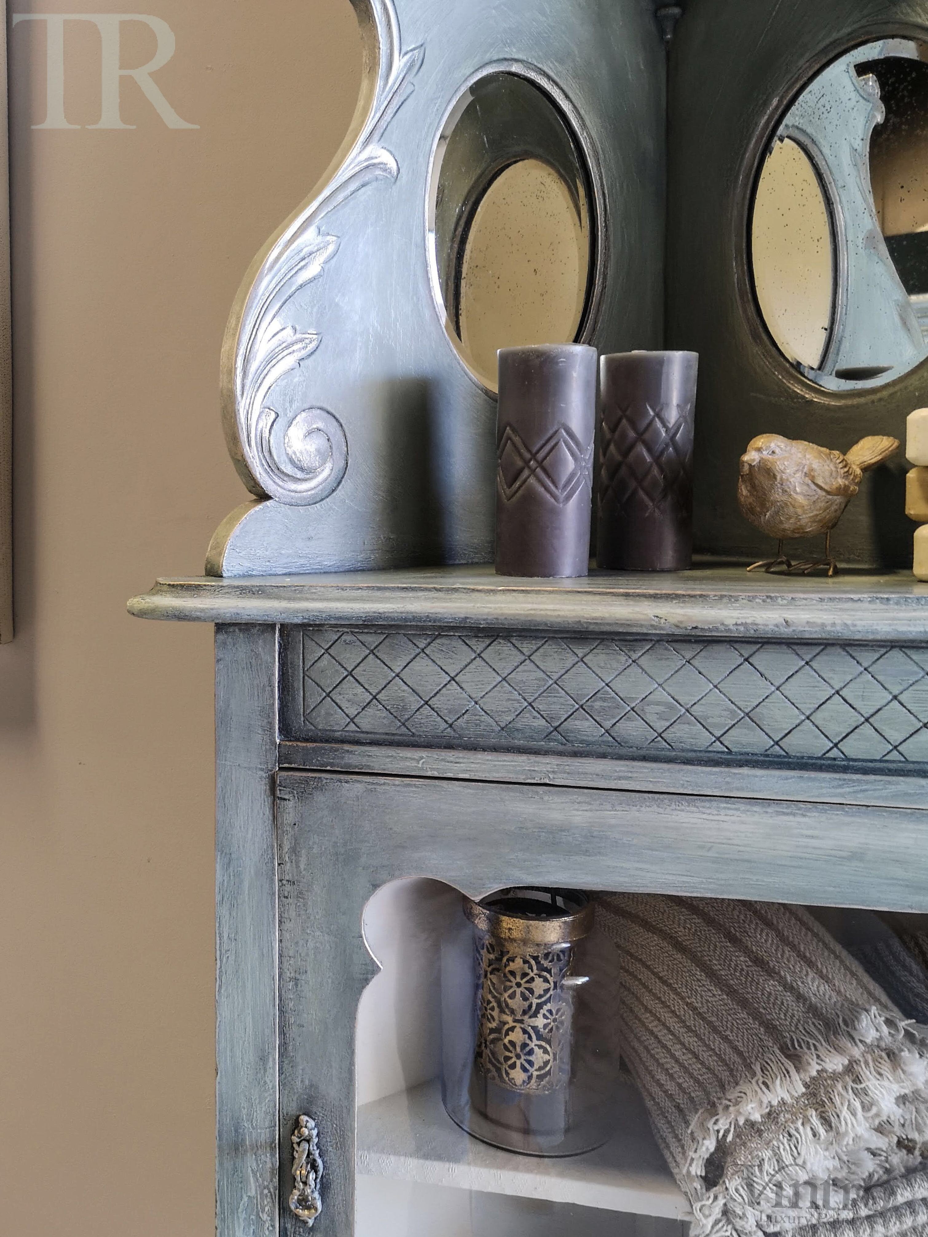 Not For Sale - Heather : bespoke hand painted corner unit