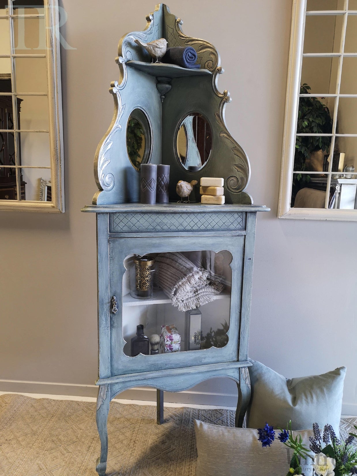 Not For Sale - Heather : bespoke hand painted corner unit