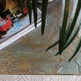 Not For Sale - Eva: Bespoke hand painted mid century modern table with decorative top