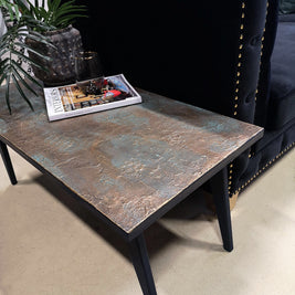 Not For Sale - Eva: Bespoke hand painted mid century modern table with decorative top