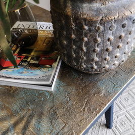 Not For Sale - Eva: Bespoke hand painted mid century modern table with decorative top