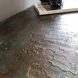 Not For Sale - Eva: Bespoke hand painted mid century modern table with decorative top