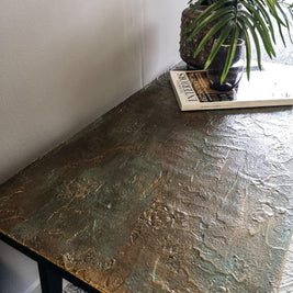 Not For Sale - Eva: Bespoke hand painted mid century modern table with decorative top