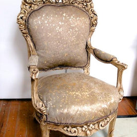 Commissioned Solid carved Antique style chair