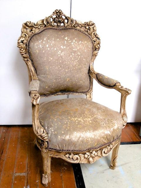 Commissioned Solid carved Antique style chair