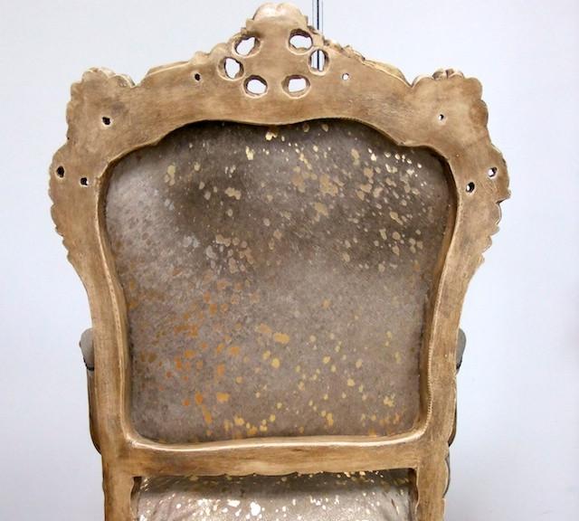 Commissioned Solid carved Antique style chair