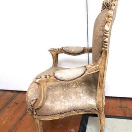 Commissioned Solid carved Antique style chair