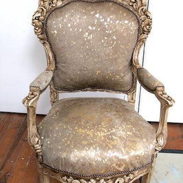 Commissioned Solid carved Antique style chair