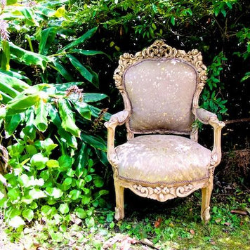 Commissioned Solid carved Antique style chair
