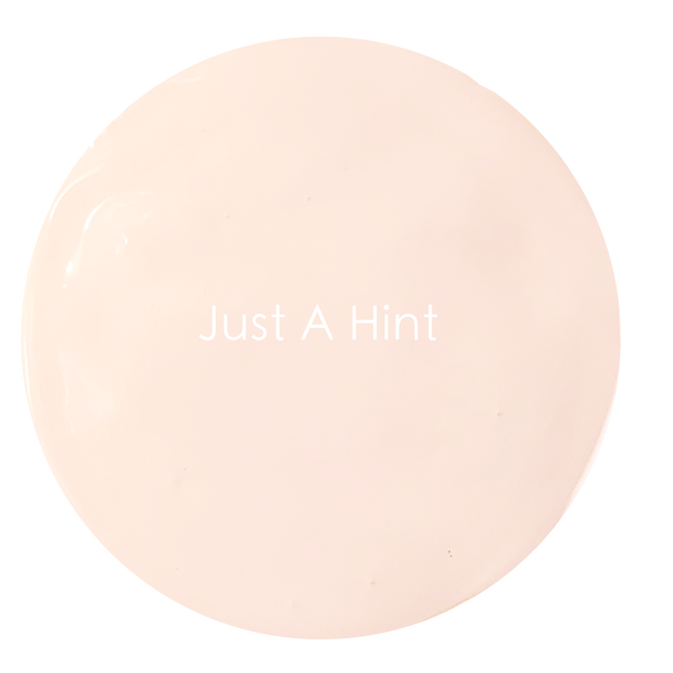 Just a Hint chalk paint swatch – soft champagne pink