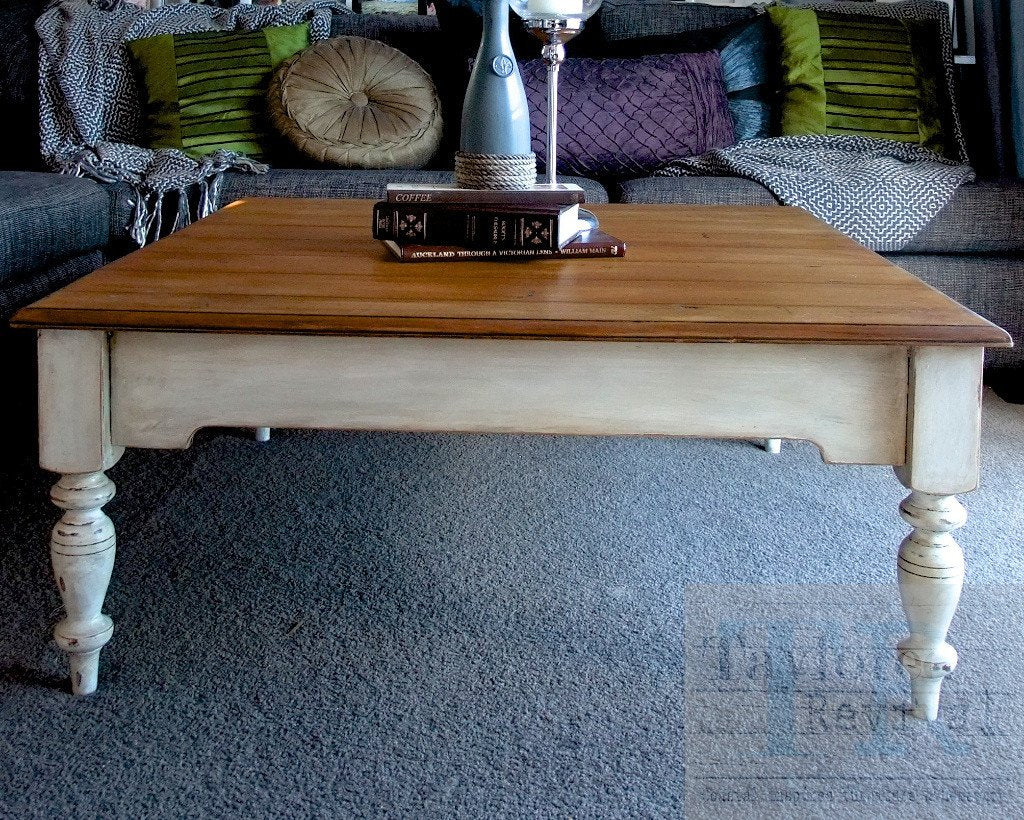 Not For Sale - Kendall: Rustic style square coffee table