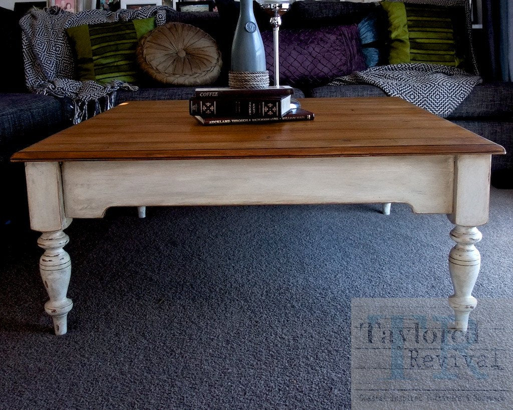 Not For Sale - Kendall: Rustic style square coffee table