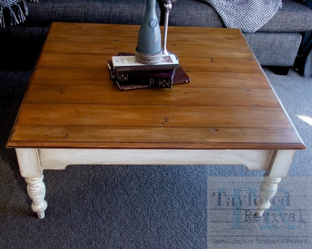 Not For Sale - Kendall: Rustic style square coffee table