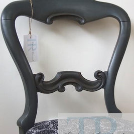 Not For Sale - Genevieve: hand painted victorian chair with marimekko