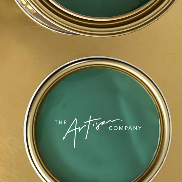 Open tin of Cavalli Velvet Luxe – blue-green NZ-inspired colour