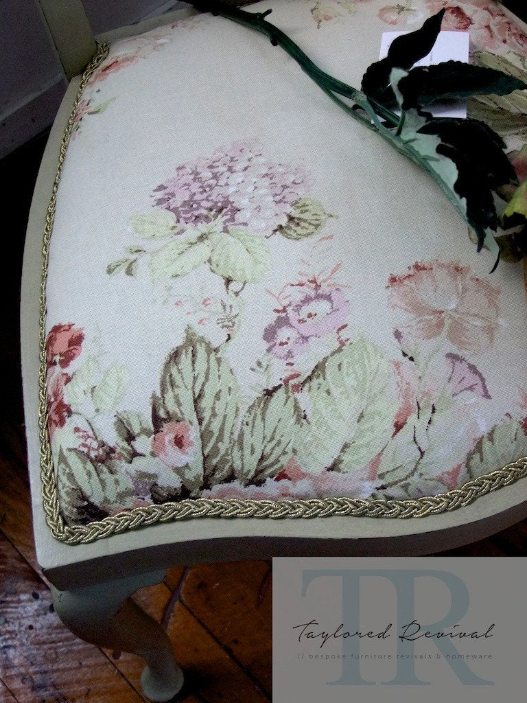 Not For Sale - Rose: hand painted chair in Versailles with Faded Roses