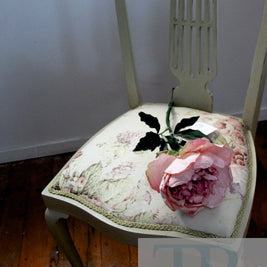 Not For Sale - Rose: hand painted chair in Versailles with Faded Roses