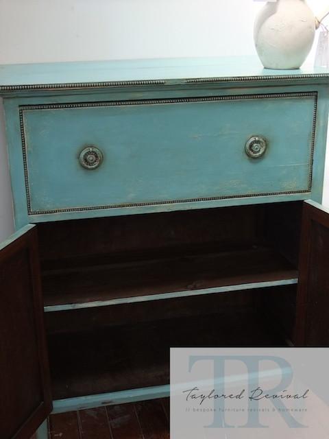 Not For Sale - Merissa: Rustic two toned Oak cabinet.