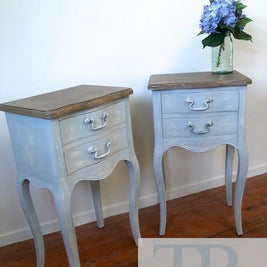 Not For Sale - Sophie & Michelle: Pair of French style bedside tables