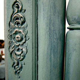 Not For Sale - Commissioned  free standing Mirror in a duck egg blue