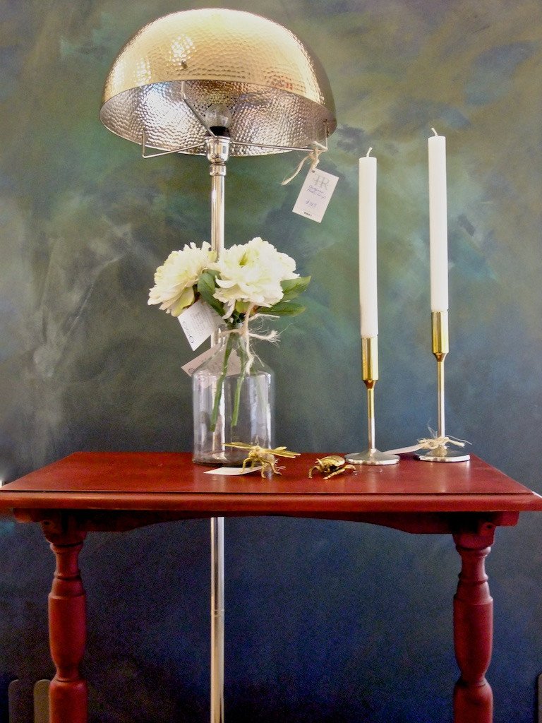 Not For Sale - Nicolette: Small burgandy hall table