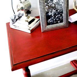 Not For Sale - Nicolette: Small burgandy hall table