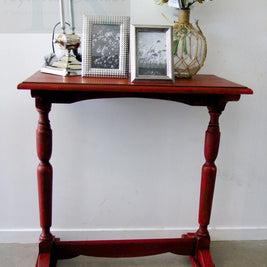 Not For Sale - Nicolette: Small burgandy hall table