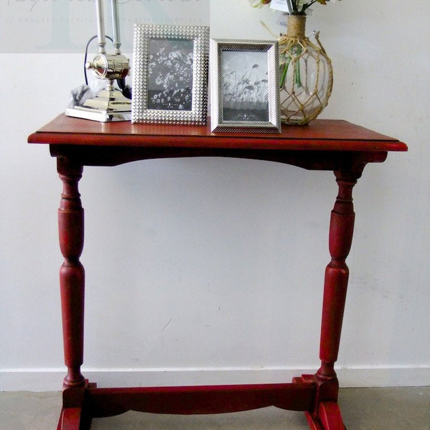 Not For Sale - Nicolette: Small burgandy hall table