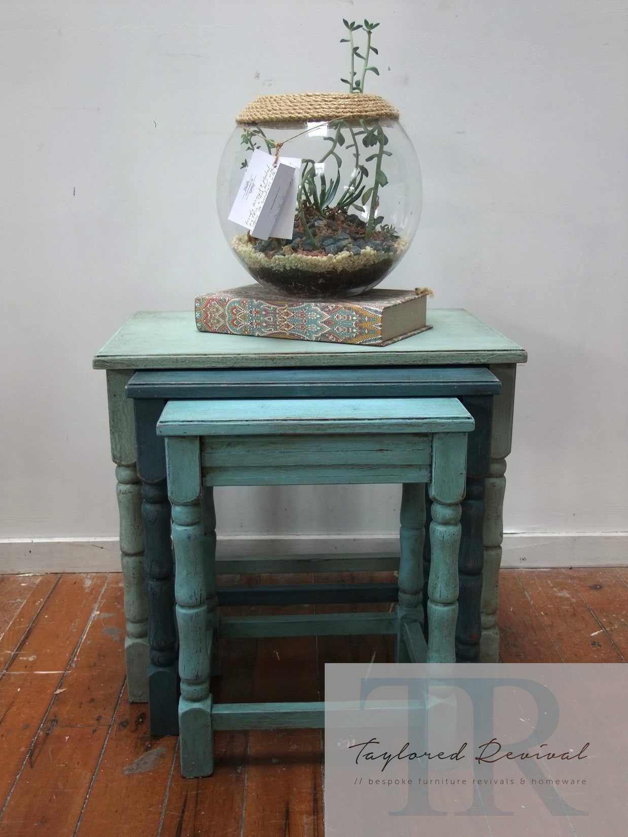 Not For Sale - The Sands: Rustic beachy Oak nest tables