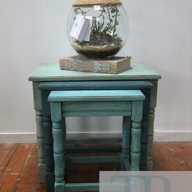 Not For Sale - The Sands: Rustic beachy Oak nest tables