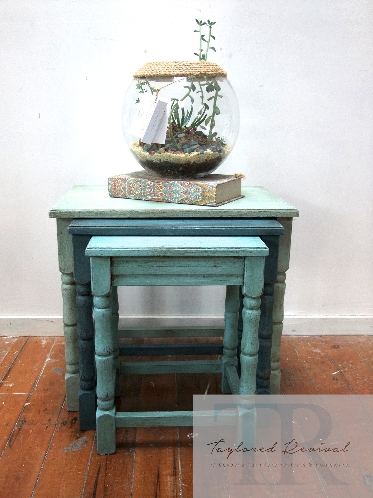 Not For Sale - The Sands: Rustic beachy Oak nest tables