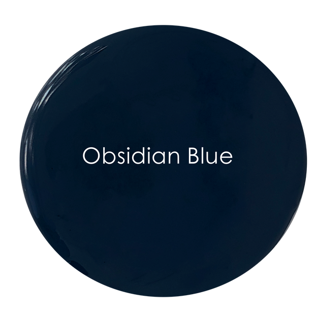 Obsidian Blue chalk paint swatch – deep blue-black tone
