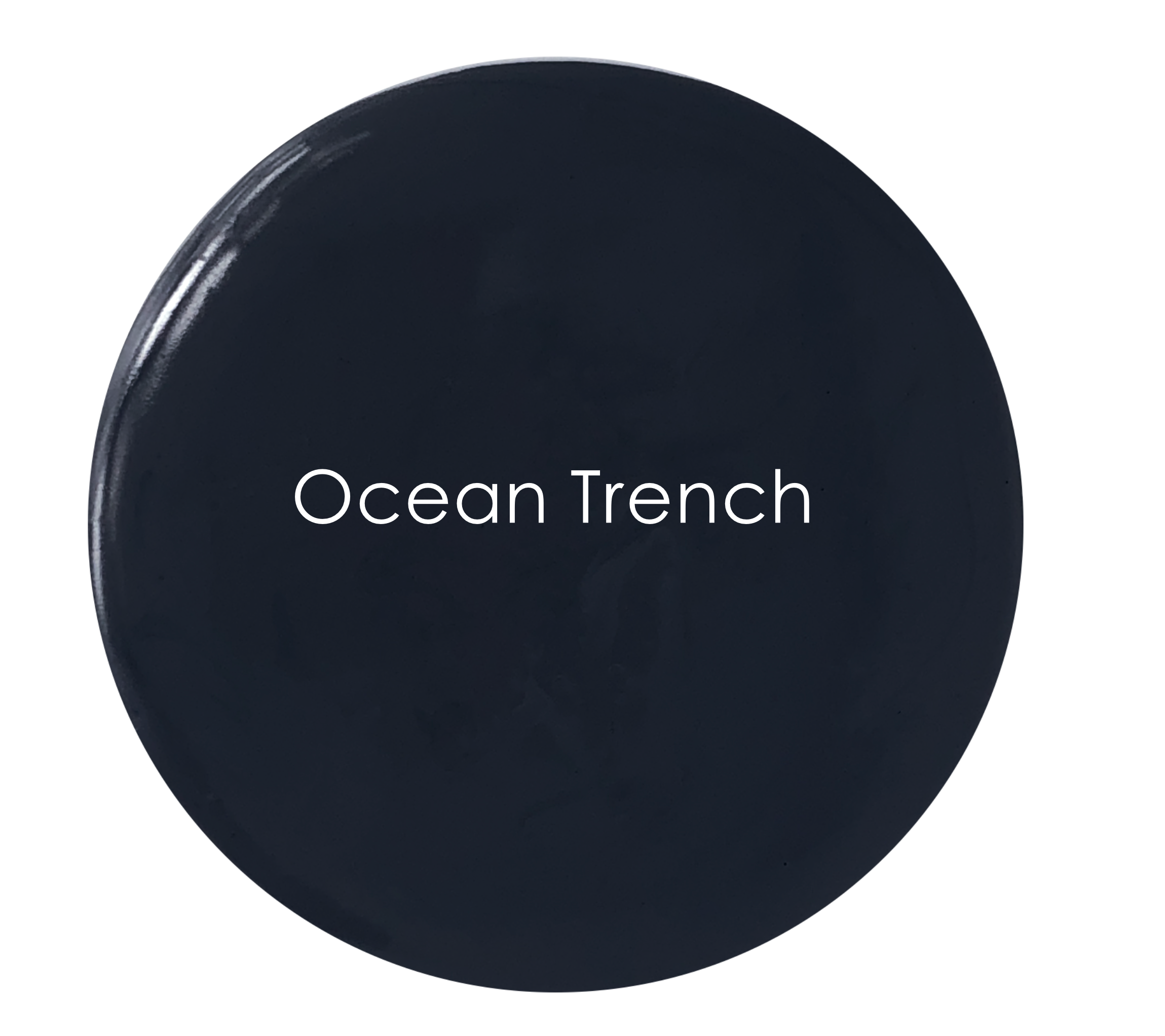 Deep inky black-blue matte wall paint – Ocean Trench detail