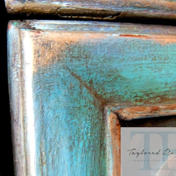 Not For Sale - Commissioned Oriental Piece in custom blend of blues and Florence
