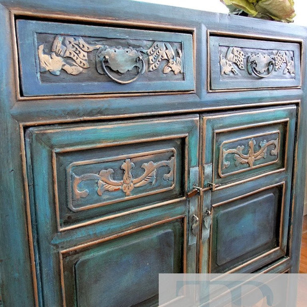 Not For Sale - Commissioned Oriental Piece in custom blend of blues and Florence