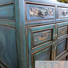 Not For Sale - Commissioned Oriental Piece in custom blend of blues and Florence