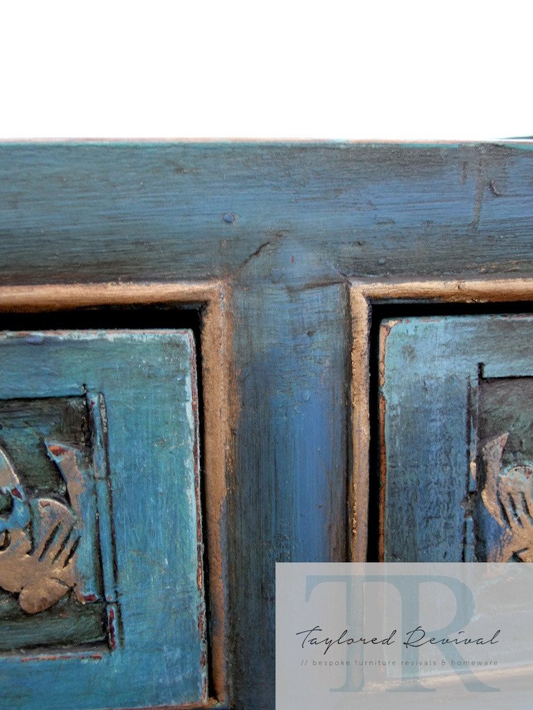 Not For Sale - Commissioned Oriental Piece in custom blend of blues and Florence
