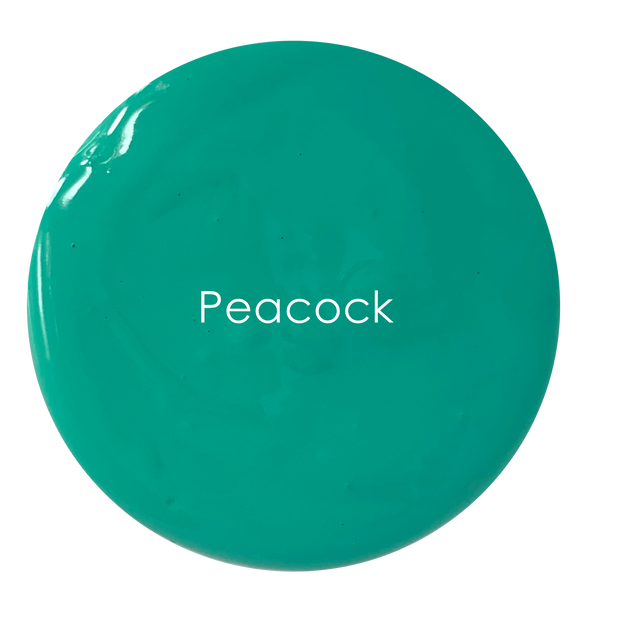 Luxurious deep green matte wall paint – Peacock colour texture