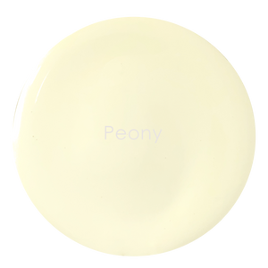 Peony chalk paint swatch – soft pale cream