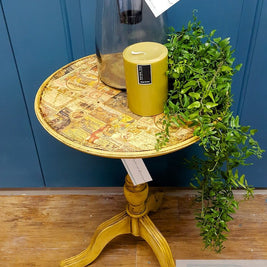 Not For Sale - Side Table with a printed top in Arles