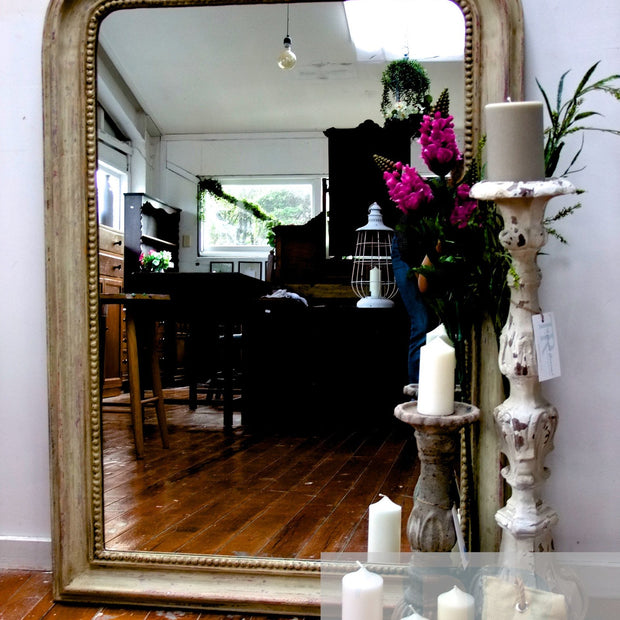Not For Sale - Rosalee: Rustic farmhouse style beaded mirror