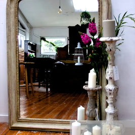 Not For Sale - Rosalee: Rustic farmhouse style beaded mirror