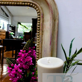 Not For Sale - Rosalee: Rustic farmhouse style beaded mirror