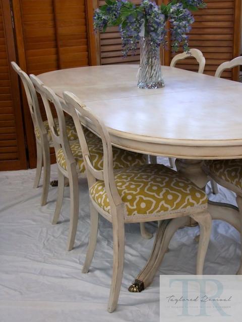 Commissioned french provinical dining room suite
