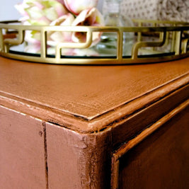 Not For Sale - Riley: Hand painted Oak Cabinet in Rustic Scandinavian Pink